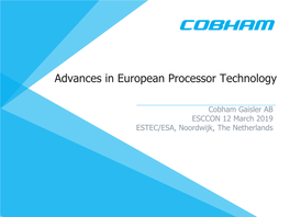 Cobham Overview