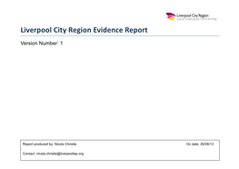 Liverpool City Region Evidence Report