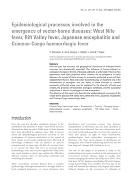 West Nile Fever, Rift Valley Fever, Japanese Encephalitis and Crimean-Congo Haemorrhagic Fever