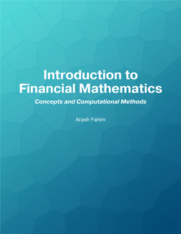 Introduction to Financial Mathematics Concepts and Computational Methods