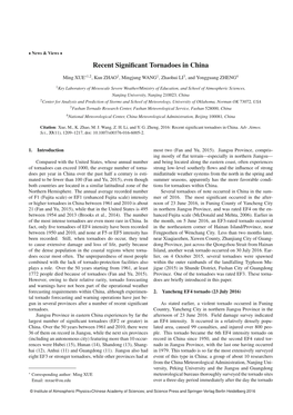 RECENT SIGNIFICANT TORNADOES in CHINA VOLUME 33 Struck