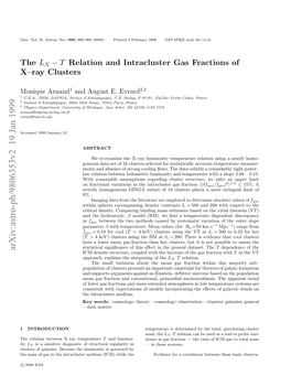 Arxiv:Astro-Ph/9806353V2 19 Jan 1999 O.Nt .Ato.Soc