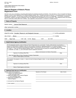 National Register of Historic Places Registration Form