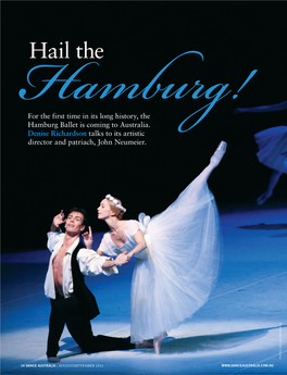 Denise Richardson Talks to Its Artistic Hamburg!Director and Patriach, John Neumeier