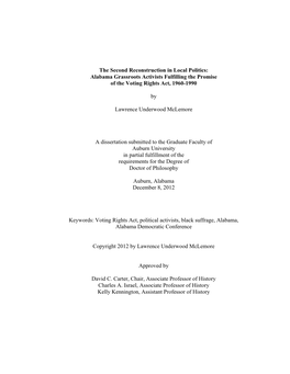 Mclemore Preliminary Pages DISSERTATION NOVEMBER 2012