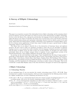 A Survey of Elliptic Cohomology