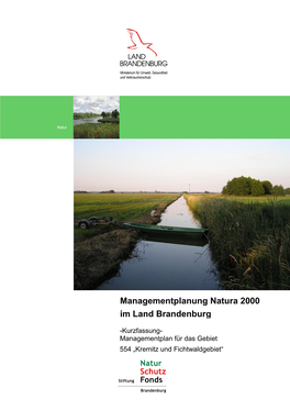 Managementplan Für Das Gebiet 554 „Kremitz Und Fichtwaldgebiet