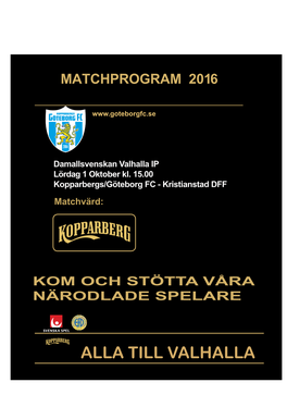 ALLA TILL VALHALLA Se KGFC På Damallsvenskan.Tv