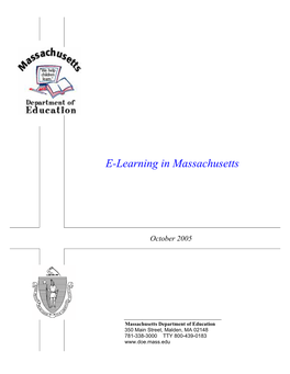 E-Learning in Massachusetts