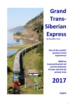 Grand Trans- Siberian Express