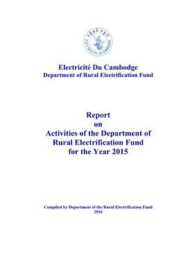 Department of Rural Electrification Fund