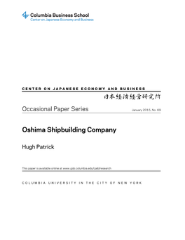 Oshima Shipbuilding Company