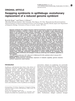 Evolutionary Replacement of a Reduced Genome Symbiont