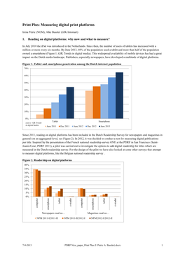 Print Plus: Measuring Digital Print Platforms