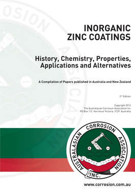 Inorganic Zinc Coatings