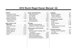 2012 Buick Regal Owner Manual M