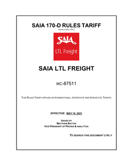 Saia Ltl Freight