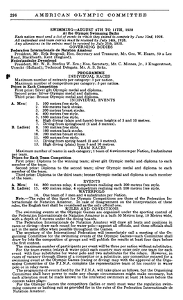 1928 Olympic Trials Results