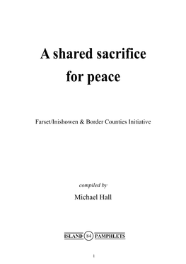A Shared Sacrifice for Peace
