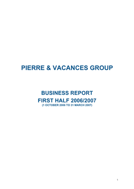 Pierre & Vacances Group