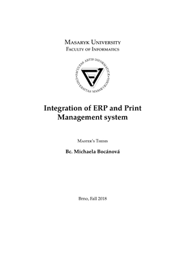 Integration of ERP and Print Management System