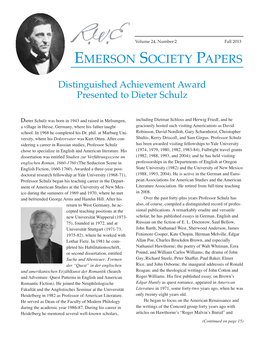 Emerson Society Papers