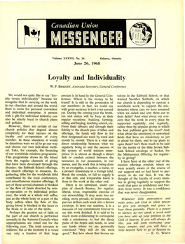 Canadian Union Messenger for 1968