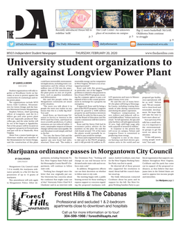 University Student Organizations to Rally Against Longview Power Plant