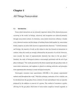 Chapter 1 All Things Noncovalent