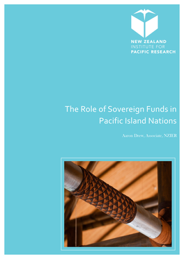 The Role of Sovereign Funds in Pacific Island Nations