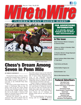 Chess's Dream Among Seven in Penn Mile