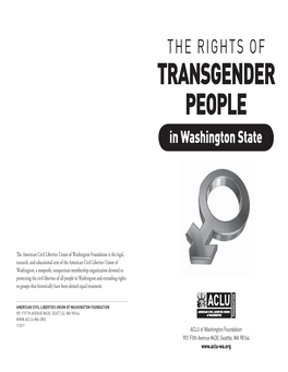 Transgender Guide Booklet.Indd