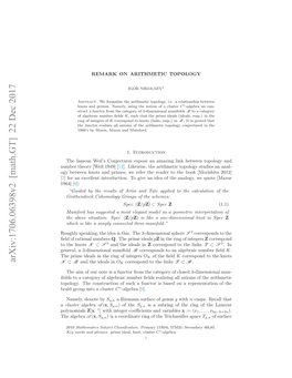 Remark on Arithmetic Topology 3