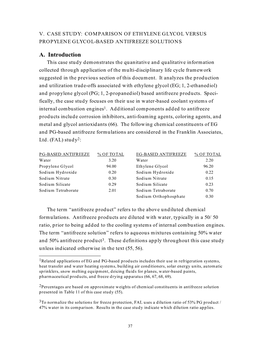 Comparison of Ethylene Glycol Versus Propylene Glycol-Based Antifreeze Solutions