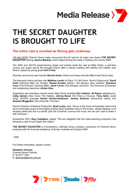 The Secret Daughter Is Brought to Life