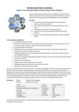 THE BECK and TRENT CHURCHES (Sutton on Trent, Norwell, Caunton, Cromwell, Carlton on Trent, Ossington)