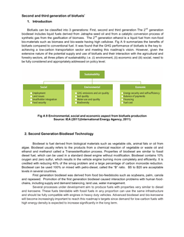 Second and Third Generation of Biofuelsi