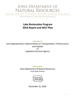 Lake Restoration Report