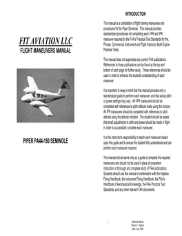 PA44 Seminole Standardized Maneuvers.Pdf