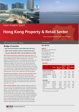 Hong Kong Property & Retail Sector