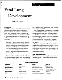 Fetal Lung Development