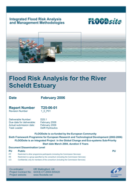 Flood Risk Analysis for the River Scheldt Estuary