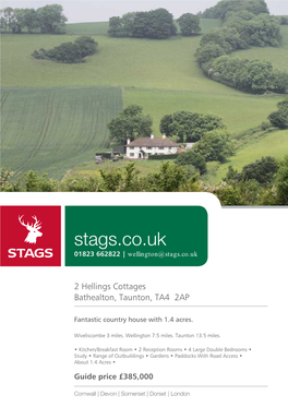 2 Hellings Cottages Bathealton, Taunton, TA4 2AP