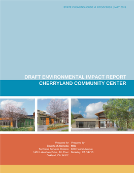 Draft Environmental Impact Report Cherryland Community Center
