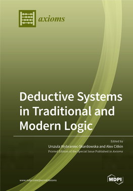 Deductive Systems in Traditional and Modern Logic