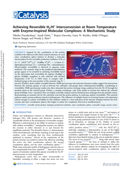 Achieving Reversible H2/H+ Interconversion at Room