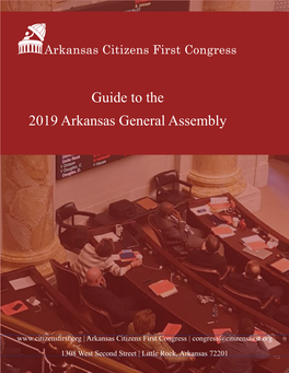Guide to the 2019 Arkansas General Assembly