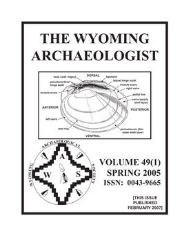 The Wyoming Archaeologist