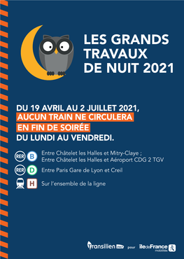 Les Grands Travaux De Nuit 2021