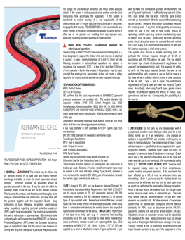 TEUFELBERGER FIBER ROPE CORPORATION - 848 Airport Information That the User Instructions Have to Be Read